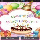 Además de los fondos de pantalla animados para Android Bosque, cascada, lago, descarga la apk gratis de los salvapantallas Feliz cumpleaños .
