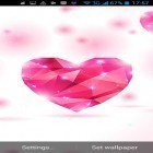 Además de los fondos de pantalla animados para Android Luciérnagas, descarga la apk gratis de los salvapantallas Corazones enamorados .