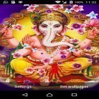 Además de los fondos de pantalla animados para Android Navidad , descarga la apk gratis de los salvapantallas El Dios Ganesha.