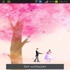 Además de los fondos de pantalla animados para Android Tecnología de burbujas, descarga la apk gratis de los salvapantallas Árbol del amor.