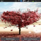 Además de los fondos de pantalla animados para Android Vista de verano, descarga la apk gratis de los salvapantallas Árbol del amor.