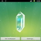Además de los fondos de pantalla animados para Android Jardín , descarga la apk gratis de los salvapantallas Cristal de la suerte.