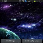 Además de los fondos de pantalla animados para Android Cristales de colores  , descarga la apk gratis de los salvapantallas Meteoro.