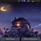 Además de los fondos de pantalla animados para Android Noche de sueños, descarga la apk gratis de los salvapantallas Lluvia de meteoritos.