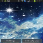 Además de los fondos de pantalla animados para Android Flores de neón , descarga la apk gratis de los salvapantallas Cielo nocturno.