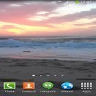 Además de los fondos de pantalla animados para Android Naturaleza nocturna HD, descarga la apk gratis de los salvapantallas Olas del océano .