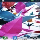 Además de los fondos de pantalla animados para Android Invierno 3D, descarga la apk gratis de los salvapantallas Origami delicado.