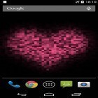 Además de los fondos de pantalla animados para Android Negro, descarga la apk gratis de los salvapantallas Corazón píxel.