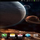 Además de los fondos de pantalla animados para Android Rosas 2, descarga la apk gratis de los salvapantallas En la órbita del planeta 3D.