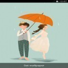 Además de los fondos de pantalla animados para Android Formas extrañas, descarga la apk gratis de los salvapantallas Romántica lluviosa.