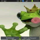 Además de los fondos de pantalla animados para Android Ciudad de plastilina, descarga la apk gratis de los salvapantallas Rana real.