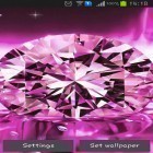 Además de los fondos de pantalla animados para Android Arboleda de bambú 3D, descarga la apk gratis de los salvapantallas Diamantes brillantes .