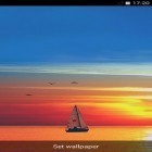 Además de los fondos de pantalla animados para Android Noche lluviosa , descarga la apk gratis de los salvapantallas Barco en el mar.