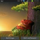 Además de los fondos de pantalla animados para Android Arboleda de bambú 3D, descarga la apk gratis de los salvapantallas Gallo soñoliento.
