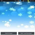 Además de los fondos de pantalla animados para Android Bayas , descarga la apk gratis de los salvapantallas Copo de nieve.