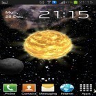 Además de los fondos de pantalla animados para Android Lluvia, descarga la apk gratis de los salvapantallas Sistema Solar 3D.