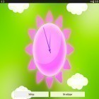 Además de los fondos de pantalla animados para Android Flores HD, descarga la apk gratis de los salvapantallas Relojes con clima soleado.