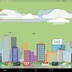 Además de los fondos de pantalla animados para Android Turbinas de viento 3D, descarga la apk gratis de los salvapantallas Paisaje de la historieta.