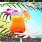 Además de los fondos de pantalla animados para Android Nucleo galáctico, descarga la apk gratis de los salvapantallas Tropical.