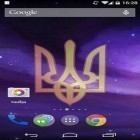 Además de los fondos de pantalla animados para Android Sakura  , descarga la apk gratis de los salvapantallas Escudo nacional de Ucrania.