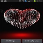 Además de los fondos de pantalla animados para Android Llama infernal , descarga la apk gratis de los salvapantallas Día de San Valentín: Corazón 3D.