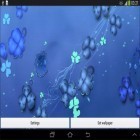 Además de los fondos de pantalla animados para Android Flores azules , descarga la apk gratis de los salvapantallas Agua .