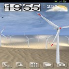 Además de los fondos de pantalla animados para Android Raya, descarga la apk gratis de los salvapantallas Turbinas de viento 3D.
