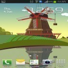 Además de los fondos de pantalla animados para Android , descarga la apk gratis de los salvapantallas Molino de viento y estanque.