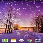 Además de los fondos de pantalla animados para Android Chimenea de vídeo HD, descarga la apk gratis de los salvapantallas Nevada invernal .