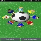 Además de los fondos de pantalla animados para Android Reflejo de la luz , descarga la apk gratis de los salvapantallas Robots mundiales de fútbol.